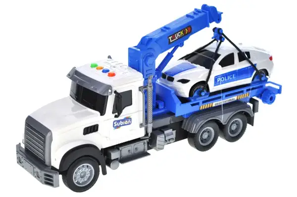 Евакуатор інерційний S977-28A, озвучений, зі світлом, в коробці р.38,5x13x20,5см YG Toys купити недорого в Україні, фото 3