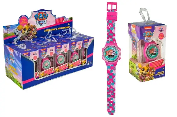 Годинник KH75/001L Paw Patrol зі світлом, дисплей бокс р.32x12,5x13 см купити