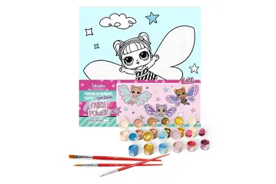 Набір для розпису по номерах для дітей "L.O.L. Surprise! O.M.G. Fairies Flutterstar" 40х40см IDEYKA купити