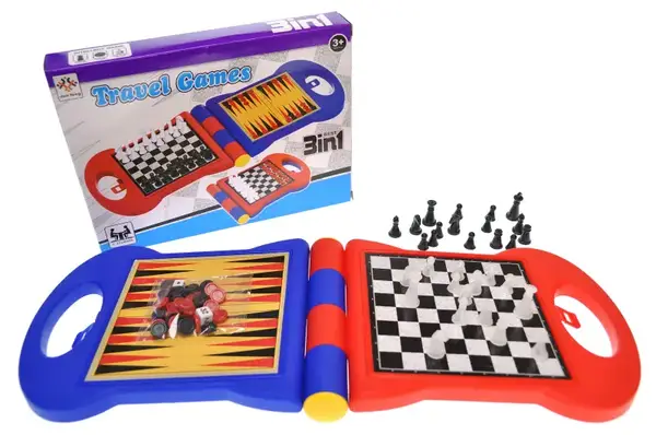 Шахи 3в1 в коробці JF378-4 р. 24*18*3,4с м купити