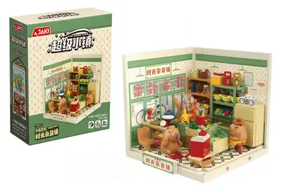Конструктор FK015 "ПРОДУКТОВА КРАМНИЧКА КАПІБАР" серії "Mini Super Town" у коробці р.8x24x27см JAKI Конструктор FK015 "ПРОДУКТОВА КРАМНИЧКА КАПІБАР" серії "Mini Super Town" у коробці р.8x24x27см JAKI купити