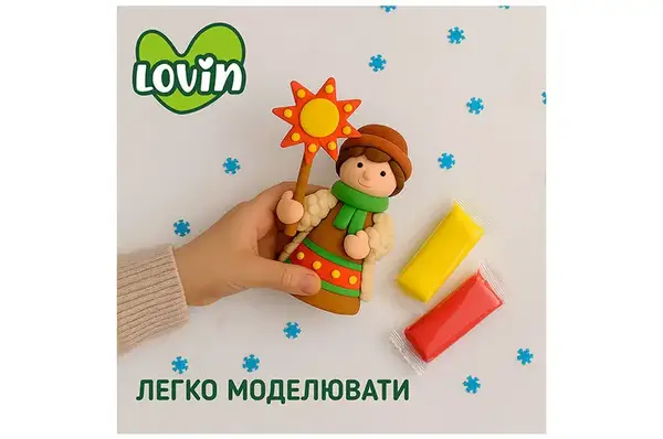 Набір для ліплення з повітряним пластиліном 7000228 "Вертеп" LOVIN купити недорого в Україні, фото 3