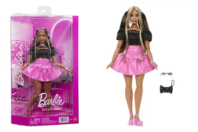 Лялька JJN74 “Deluxe Style” колекції “Pink & Black” – чорний топ і рожева спідниця Barbie купити