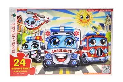 Пазл 24 елем. "Спецтранспорт" КФІ купити