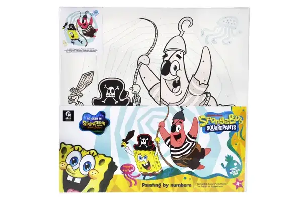 Набір для розпису по номерах 30х30 см QB913-024 "Губка Боб у кіно: У пошуках Квадратних Штанів" qbee купити