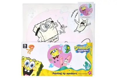 Набір для розпису по номерах 30х30 см QB913-016 "Губка Боб: Лови позитив!" qbee купити