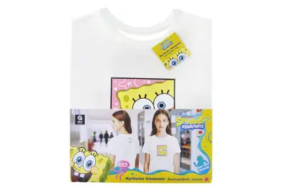 Футболка бавовняна QB-SB-001-05-134-140 SpongeBob Junior 134-140 qbee купити