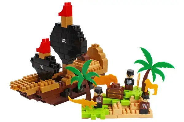 Конструктор блочний 2642 “Острів Піратів” 170 дет. в коробці ТЕХНОК купити недорого в Україні, фото 5