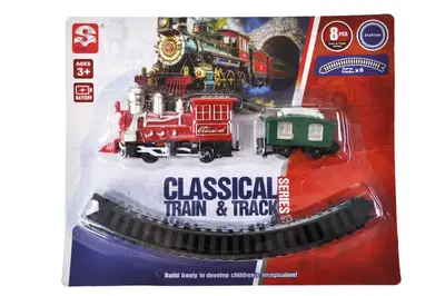 Залізна дорога 3193C на батарейках, на блістері р.24,5x20 см YG Toys купити