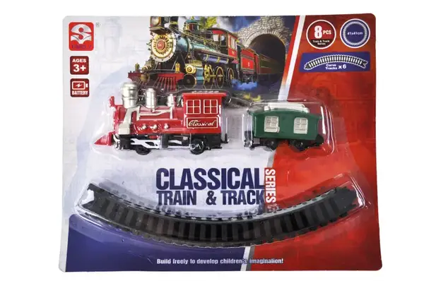 Залізна дорога 3193C на батарейках, на блістері р.24,5x20 см YG Toys купити