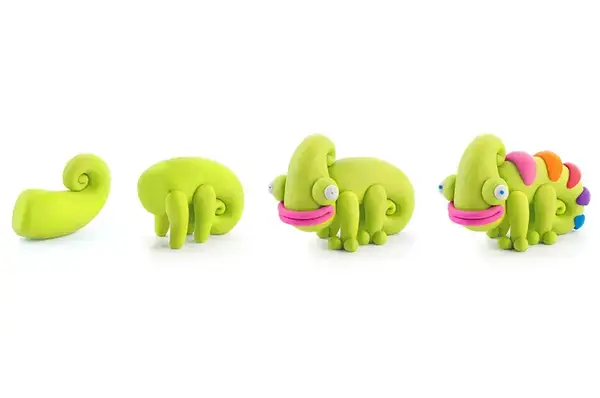 Набір пластиліну, що самостійно твердіє, ЛІПАКА - ЕКЗОТИЧНІ ТВАРИНИ: ХАМЕЛЕОН 30123-UA01 купити недорого в Україні, фото 3