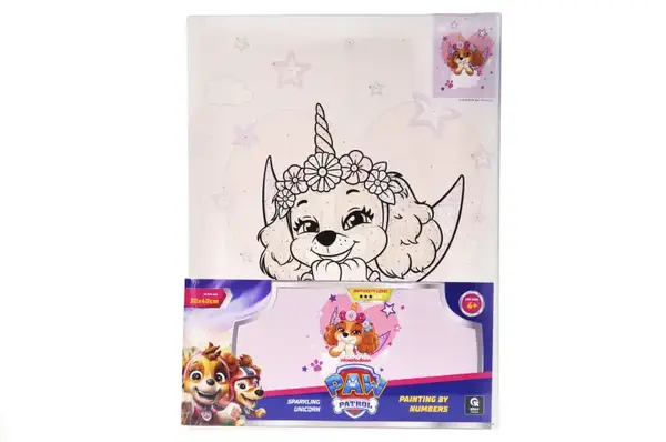 Набір для розпису по номерах 30х40 см QB914-010 "Щенячий патруль: Блискуча Єдиноріжка" qbee купити недорого в Україні, фото 2