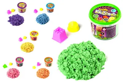 Набір з кінетичним піском KS-01-03 "KidSand" 350 гр. в відрі DANKO купити