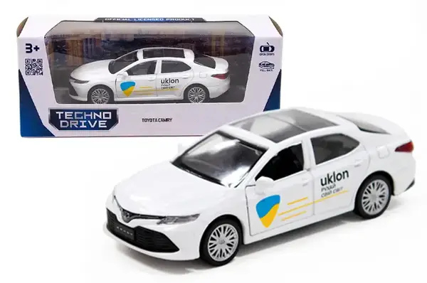 Автомодель - "TOYOTA CAMRY UKLON" (білий) 250291 в коробці TechnoDrive купити
