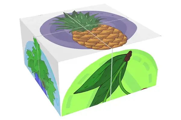 Набір кубиків 1332 "Фрукти" ТЕХНОК купити недорого в Україні, фото 3