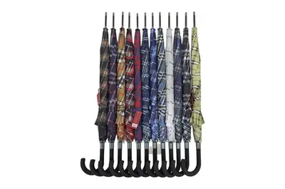 Парасолька тростина Напівавтомат в клітинку на 8 карбонових спиць, "антивітер" (8302) купити