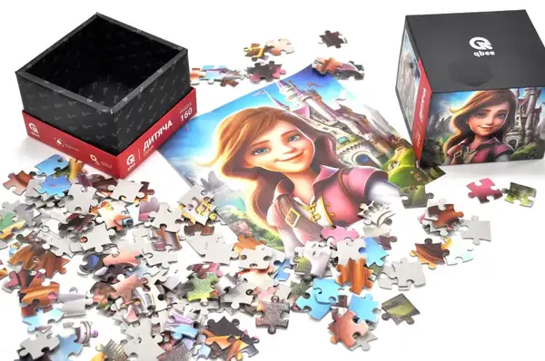 Пазли - 160 елм. - QB500-001 "Замок Принцеси" qbee купити недорого в Україні, фото 2