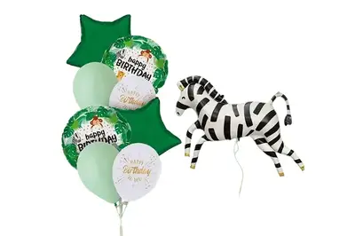 Набір з 9 повітряних кульок 21447 "Зебра" ТМ "Твоя Забава" купити