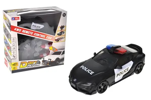 Машина на радіокеруванні 93228 "Поліція" дрифт, змінні колеса, акумулятор, в коробці р.25x11x25 см YG Toys купити