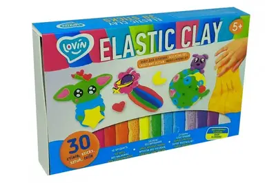 Набір для ліплення з легким пластиліном 70141 "Elastic Clay" 30 шт LOVIN купити
