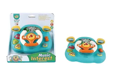 Кермо музичне 855-220D на батарейках, в коробці р.19x12,5x17 см YG Toys купити