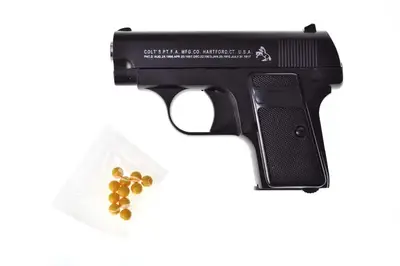 Пістолет металевий C.1 кульки, у коробці р.20x14x4см купити