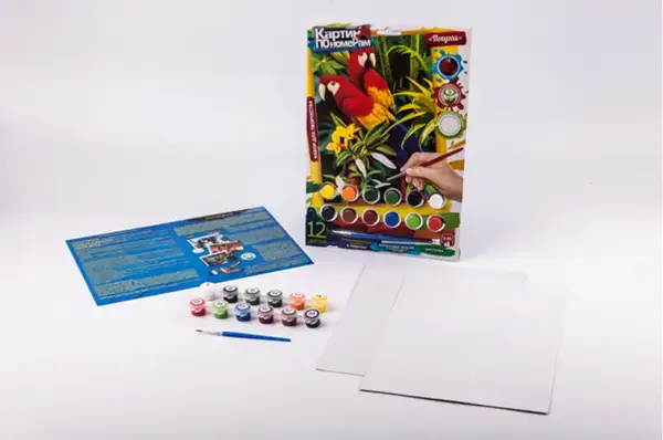 Набір для творчості KN-03-01,02,03,...10 "Картина по номерам" міні DANKO купити недорого в Україні, фото 7