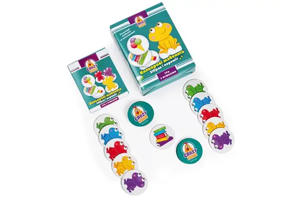 Настільна гра "Crazy Koko. Кольорові жабенята" VT8025-06 VladiToys купити недорого в Україні, фото 2