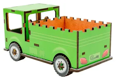 Конструктор Puz-00929 "Вантажівка" дерев'яний, 37 дет., розмір 8,7х15х 8,2 см PuzzleOK купити