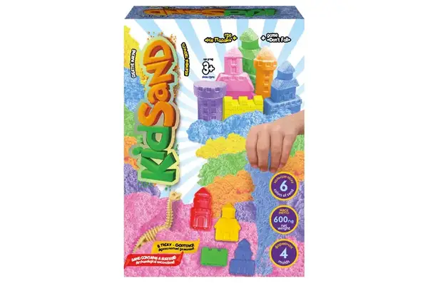 Набір з кінетичним піском KS-04-04U,05U,06U...09U "KidSand" 600 гр. в коробці DANKO купити