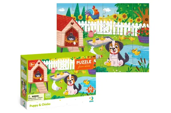 Пазли - 30 елм. - 300681 "Песик і курчата" DoDo купити недорого в Україні, фото 4