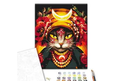 Картина за номерами: Киця Мольфарка BS53282 р. 40*50 см. Brushme купити