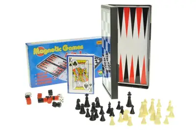 Шахи магнітні 4в1, в коробці 3831A р.19,5*10,2*3см купити