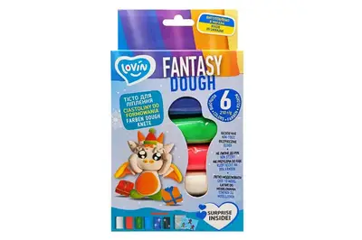 Набір для ліплення з тістом 41241 "Color Fantasy" 6 кольорів LOVIN купити