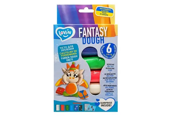 Набір для ліплення з тістом 41241 "Color Fantasy" 6 кольорів LOVIN купити