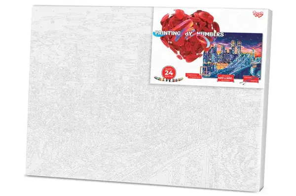 Набір для розпису по номерах 40x50 см KpNe-01-01,02...10 "PAINTING BY NUMBERS" економ DANKO купити недорого в Україні, фото 10