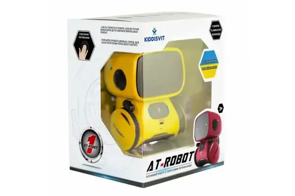 Інтерактивний робот з голосовим управлінням AT-Rоbot жовтий укр. мова AT001-03-UKR AHEAD TOYS купити