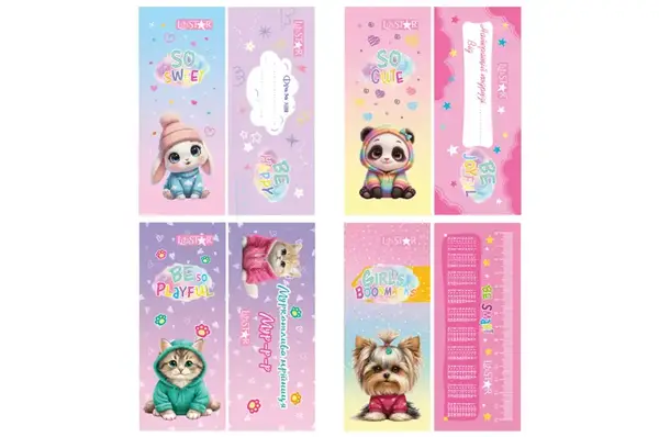 Набір ламінованих закладок для книг LS-07 "GIRLS BOOKMARKS" купити недорого в Україні, фото 2