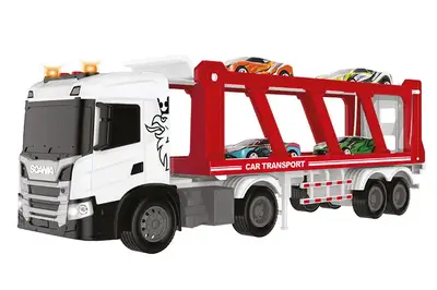 Ігровий набір 6414KS "Large Truck" Автоперевізник SCANIA автоперевізник, 4 машини, світло, звук купити