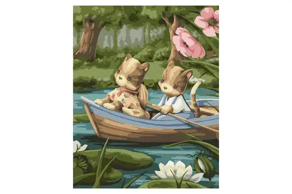 Набір 7+ для розпису по номерах "Прогулянка на човні" KHO2418 40х50см IDEYKA купити