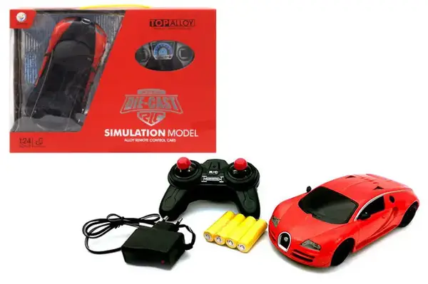 Машина "Bugatti" металева на радіокеруванні, акумулятор, в коробці JT0133 р.32*35*23 см купити