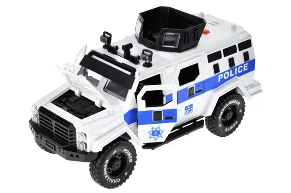 Машина поліція RJ9808A інерційна, озвучена, зі світлом, в коробці YG Toys купити недорого в Україні, фото 4