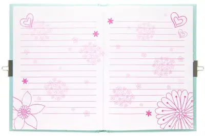 Блокнот на замочку з ручкою Котики W361961-A 19x20x25см, 70g, 56 л купити