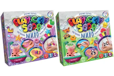 Набір для творчості PCS-01-01U,02U "Пластилінове Мило "PLAY CLAY SOAP" великий DANKO купити