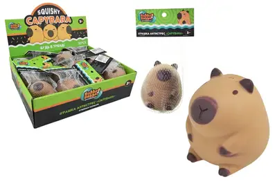 Антистрес TL-7605/111295 Капібара 8см у сітці 12шт у дисплей боксі купити