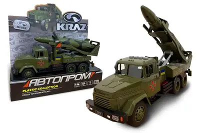 Військова техніка АВТОПРОМ КРАЗ арт. KR-2202-01 на батарейки, світло , звук, відкриваються двері, коробка 32,5*19*12 см Військова техніка АВТОПРОМ КРАЗ арт. KR-2202-01 на батарейки, світло , звук, відкриваються двері, коробка 32,5*19*12 см купити