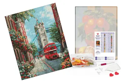 Набір з алмазною мозаїкою AMO20248 "Квітучий Лондон" 40х50см IDEYKA купити