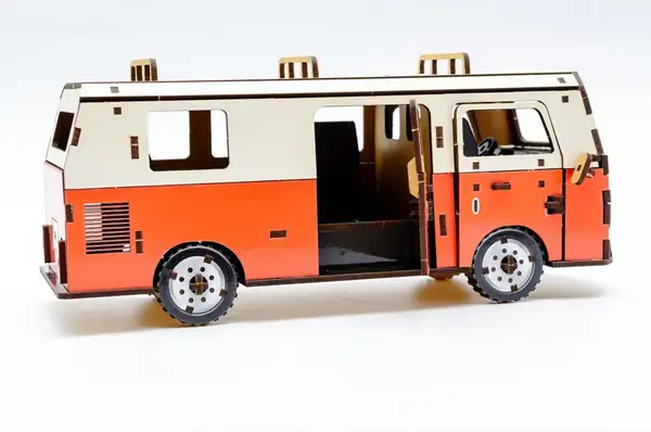 Конструктор "Мікроавтобус" Puz-00926, дерев'яний р.29,7x13,2x11,8см PuzzleOk купити недорого в Україні, фото 4