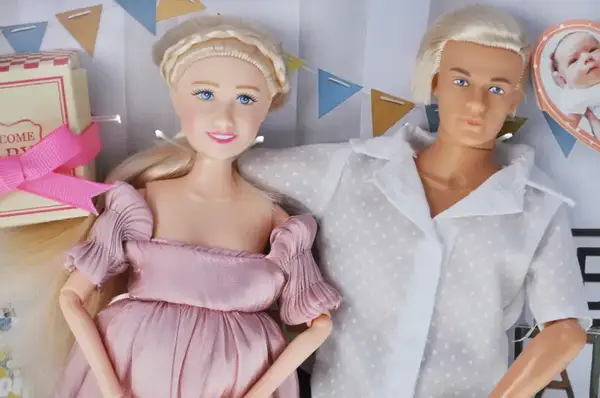 Лялька A811A/B мікс 2 види, пара, Кен та вагітна Барбі, дитина всередині короб. 36,5*6*30 см купити недорого в Україні, фото 6