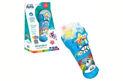 Мікрофон музичний KH16/003 на батарейках, пісні, мелодії 6,7*17*6,7см, в коробці 14x25,5x8,3см Kids Hits Мікрофон музичний KH16/003 на батарейках, пісні, мелодії 6,7*17*6,7см, в коробці 14x25,5x8,3см Kids Hits купити